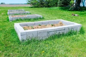 Cinder-block-garden-in-lawn